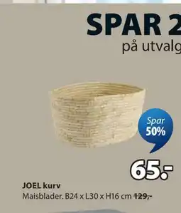 JYSK JOEL kurv tilbud