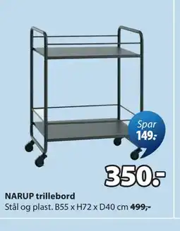 JYSK NARUP trillebord tilbud