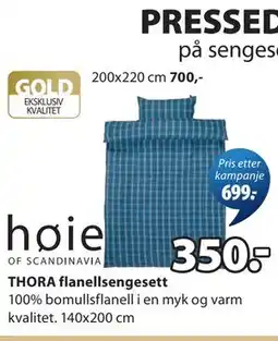 JYSK THORA flanellsengesett tilbud