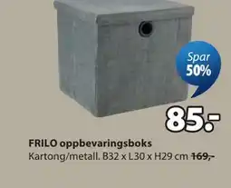 JYSK FRILO oppbevaringsboks tilbud