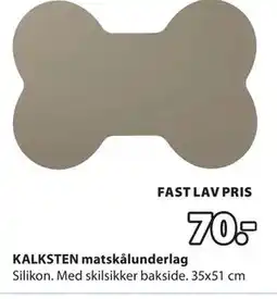 JYSK KALKSTEN matskålunderlag tilbud