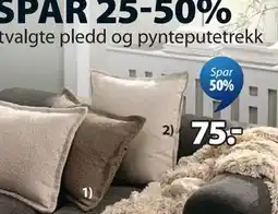 JYSK SANDSIV pynteputetrekk tilbud