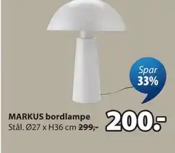 JYSK MARKUS bordlampe tilbud