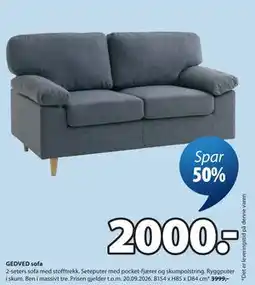JYSK GEDVED sofa tilbud