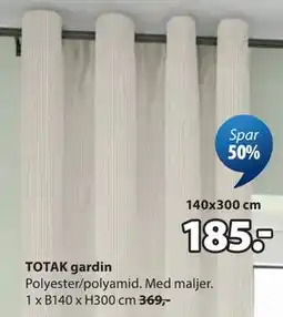 JYSK TOTAK gardin tilbud