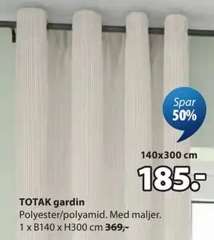 JYSK TOTAK gardin tilbud