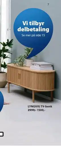 JYSK LYNGVIG TV-benk tilbud