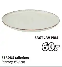 JYSK FERDUS tallerken tilbud
