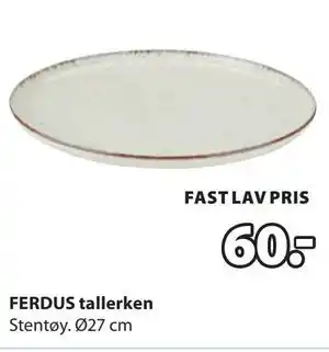 JYSK FERDUS tallerken tilbud