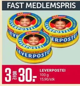 Europris LEVERPOSTEI, Medlemspris tilbud