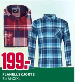 Europris FLANELLSKJORTE tilbud