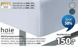 JYSK HELLE jerseystretchlaken tilbud