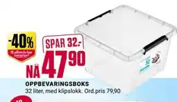 Europris OPPBEVARINGSBOKS tilbud