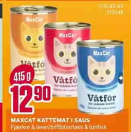 Europris MAXCAT KATTEMAT I SAUS tilbud