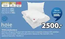 JYSK TRYM andedunsdyne tilbud