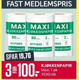 Europris KJØKKENPAPIR, Medlemspris tilbud