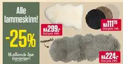 Europris Alle lammeskinn! tilbud