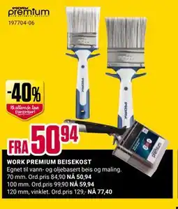 Europris WORK PREMIUM BEISEKOST tilbud