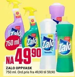 Europris ZALO OPPVASK tilbud