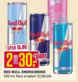 Europris RED BULL ENERGIDRIKK tilbud