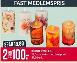 Europris KUBBELYS LED, Medlemspris tilbud
