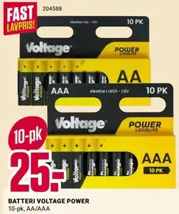 Europris BATTERI VOLTAGE POWER tilbud