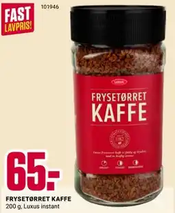 Europris FRYSETØRRET KAFFE tilbud