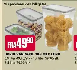 Europris OPPBEVARINGSBOKS MED LOKK tilbud
