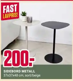 Europris SIDEBORD METALL tilbud