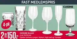 Europris CUISINE GLASS, Medlemspris tilbud