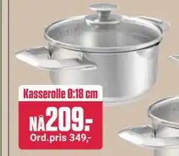 Europris Kasserolle Ø:18 cm tilbud
