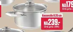 Europris Kasserolle Ø:20 cm tilbud