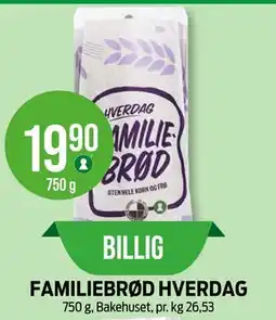 Kiwi FAMILIEBRØD HVERDAG tilbud