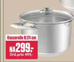 Europris Kasserolle Ø:24 cm tilbud