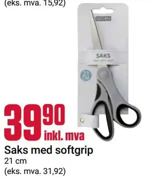 Europris Saks med softgrip tilbud