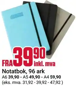 Europris Notatbok, 96 ark tilbud