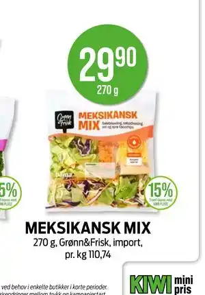 Kiwi MEKSIKANSK MIX tilbud