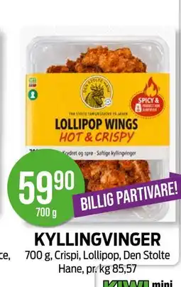 Kiwi KYLLINGVINGER tilbud