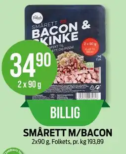 Kiwi SMÅRETT M/BACON tilbud