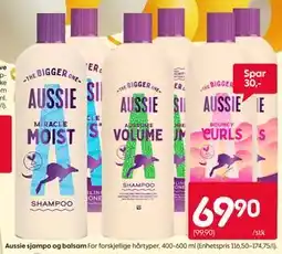 Rusta Aussie sjampo og balsam tilbud