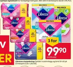 Rusta Libresse storpakning tilbud