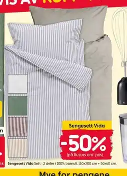 Rusta Sengesett Vida tilbud