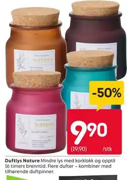 Rusta Duftlys Nature tilbud