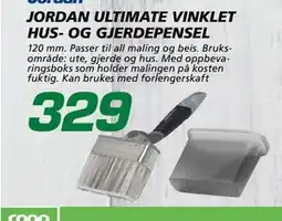 Coop Byggmix JORDAN ULTIMATE VINKLET HUS- OG GJERDEPENSEL tilbud