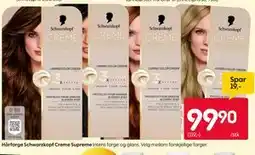 Rusta Hårfarge Schwarzkopf Creme Supreme tilbud