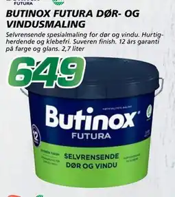 Coop Byggmix BUTINOX FUTURA DØR- OG VINDUSMALING tilbud