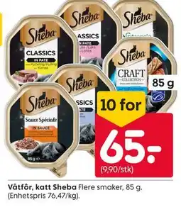 Rusta Våtfôr, katt Sheba tilbud