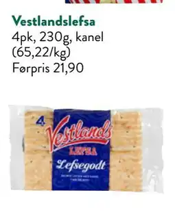 Jacobs Vestlandslefsa tilbud