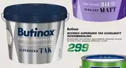 Coop Byggmix BUTINOX SUPERDEKK TAK 02/HELMATT INTERIØRMALING tilbud