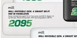 Coop Byggmix MILL INVISIBLE GEN. 4 SMART WI-FI 900 W PANELOVN tilbud